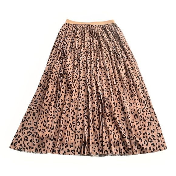 sincerely jules Dresses & Skirts - Animal Prints MIDI Skirt Size Small Sincerely Jules Elastic Waist Pull On Boho